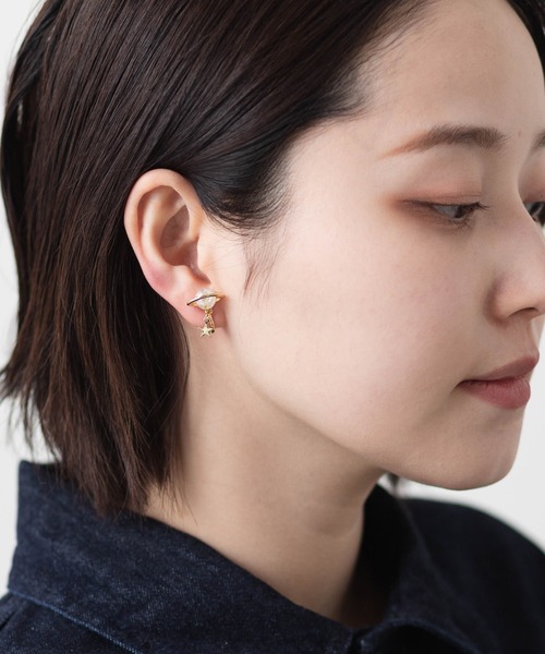 gargle(ガーグル)の「土星モチーフ イヤリング(イヤリング・レディース・ブルー系その他/パープル/ホワイト/ブルー/クリア・FREE)」の10枚目の写真