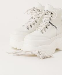 ★NAKED WOLFE★Spike 厚底 レザー スニーカー ブーツ 9cm Naked Wolfe] Spike レザー 9cm 厚底スニーカー