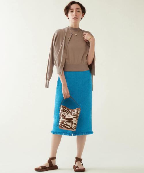 martinique（マルティニーク）の「martinique/ESSENTIALカーディガン（カーディガン/ボレロ・レディース・ホワイト/ネイビー/ピンク/ベージュ系その他・FREE）」の5枚目の写真