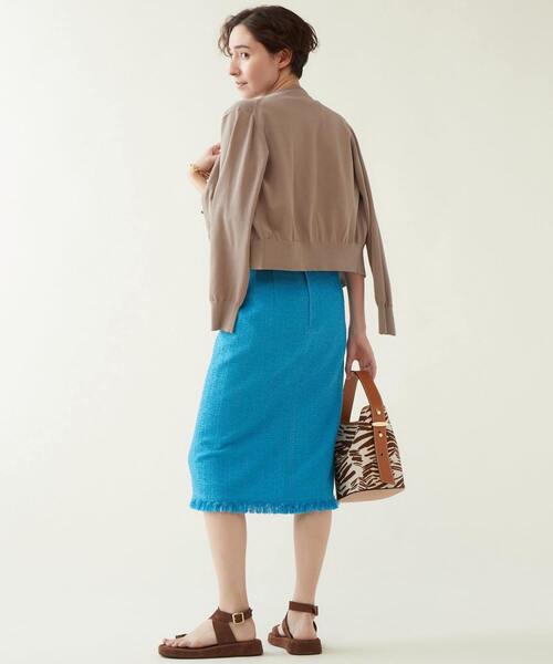 martinique（マルティニーク）の「martinique/ESSENTIALカーディガン（カーディガン/ボレロ・レディース・ホワイト/ネイビー/ピンク/ベージュ系その他・FREE）」の21枚目の写真