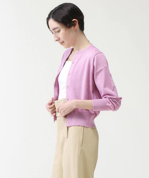 martinique（マルティニーク）の「martinique/ESSENTIALカーディガン（カーディガン/ボレロ・レディース・ホワイト/ネイビー/ピンク/ベージュ系その他・FREE）」の6枚目の写真