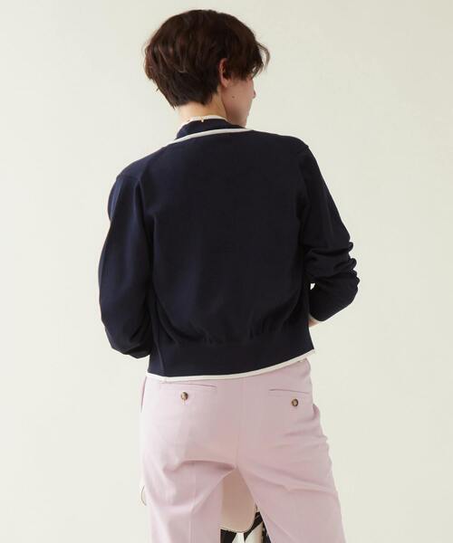 martinique（マルティニーク）の「martinique/ESSENTIALカーディガン（カーディガン/ボレロ・レディース・ホワイト/ネイビー/ピンク/ベージュ系その他・FREE）」の10枚目の写真