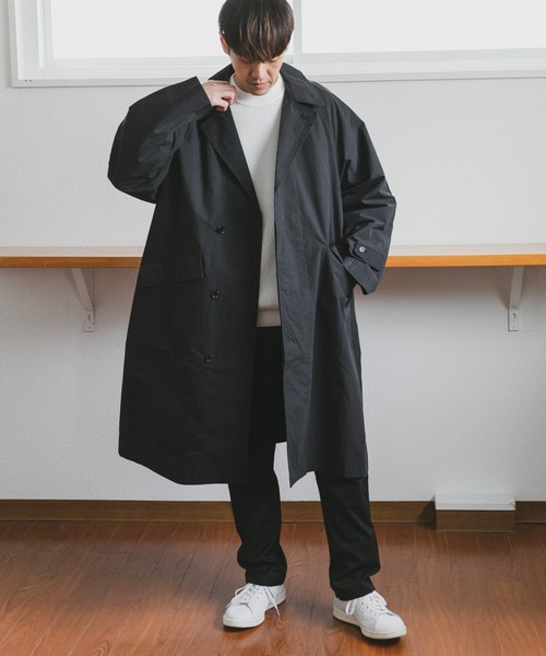 MARS レア 初期コート ブラック ハイブリッドソロタフタ グレンチェック柄コート（15-27MG02-204