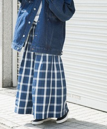FORK&SPOON | FORK&SPOON　PEタフタチェックスカート(スカート)