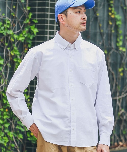 URBAN RESEARCH Sonny Label（アーバンリサーチサニーレーベル）の「『WEB/一部店舗限定/XLサイズあり/抗菌』オックスボタンダウンシャツ（シャツ/ブラウス・メンズ・ネイビー/ブルー/ブルー系その他/ブラック系その他/ホワイト/ピンク/グレー系その他/ホワイト系その他/ライトブルー/ストライプ・LARGE/SMALL/X-LARGE/MEDIUM/X-SMALL）」の21枚目の写真