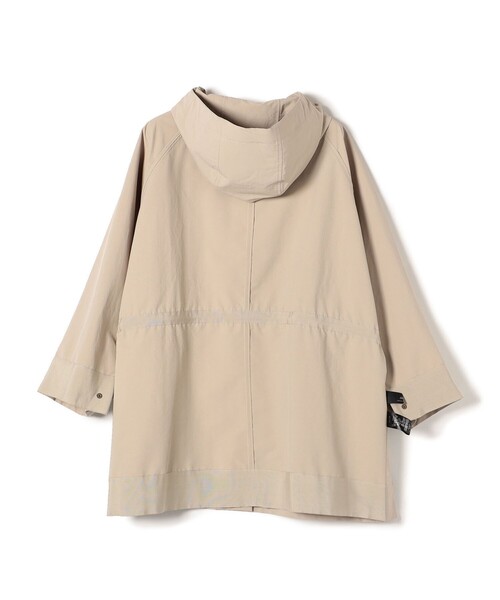 SHIPS（シップス）の「Primary NavyLabel:〈手洗い可能〉フード ポンチョ（ポンチョ・レディース・ベージュ/ダークグレー・ONE SIZE）」の15枚目の写真