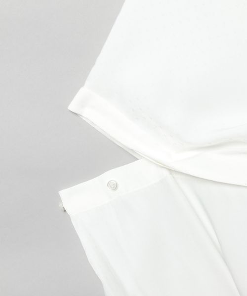 JEANASIS（ジーナシス）の「ドビー2WAYスリーブシャツ/189702（シャツ/ブラウス・レディース・ホワイト/ブルー/スミクロ・FREE）」の18枚目の写真