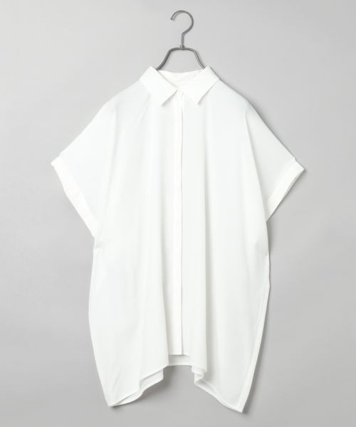 JEANASIS（ジーナシス）の「ドビー2WAYスリーブシャツ/189702（シャツ/ブラウス・レディース・ホワイト/ブルー/スミクロ・FREE）」の5枚目の写真