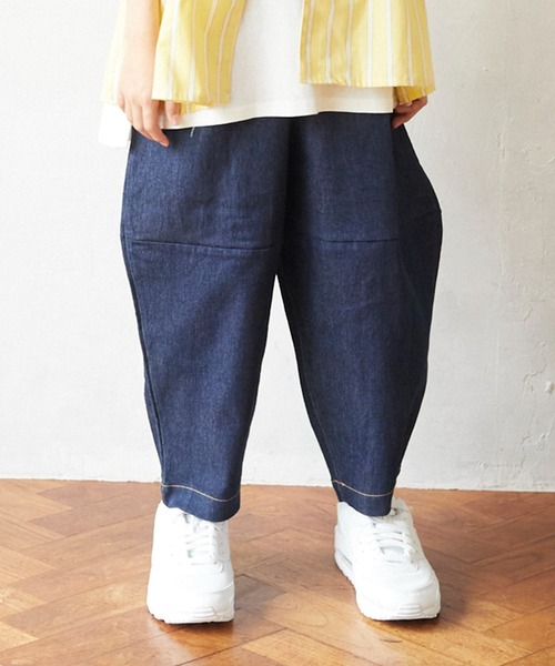 undeny.（アンディニ－）の「undeny/アンディニー　バルーンパンツ（その他パンツ・キッズ・ネイビー/カーキ/アイボリー・M/L/XL）」の3枚目の写真