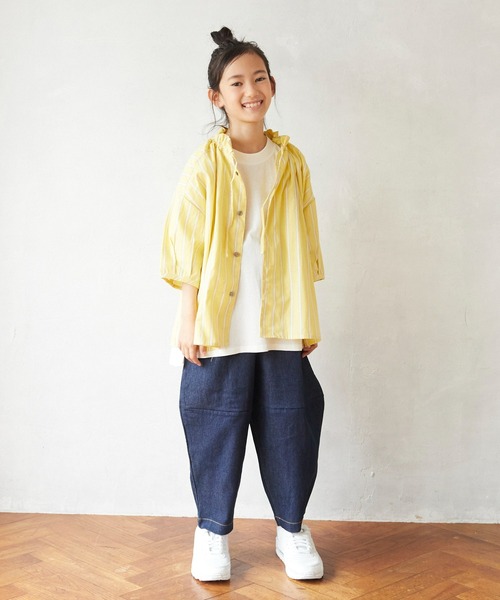 undeny.（アンディニ－）の「undeny/アンディニー　バルーンパンツ（その他パンツ・キッズ・ネイビー/カーキ/アイボリー・M/L/XL）」の7枚目の写真