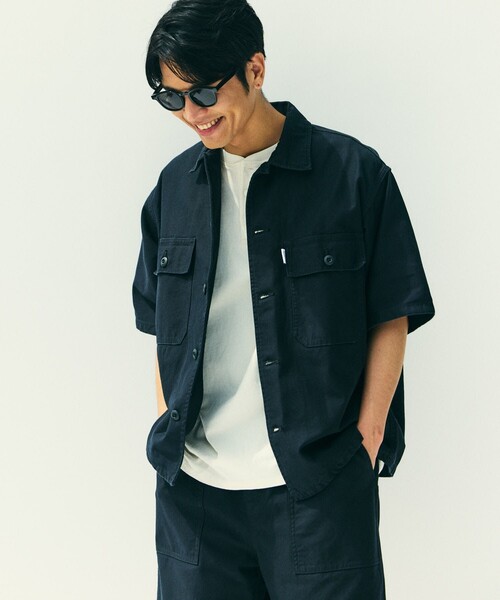 GUNG HO（ガンホー）の「GUNG HO/ガンホー SP GUNGHO FATIGUE SHT S/S/別注 ファティーグシャツ 半袖シャツ（シャツ/ブラウス・メンズ・オリーブ/オフホワイト/ネイビー/ベージュ/ブラック/ブルー・LARGE/MEDIUM）」の11枚目の写真