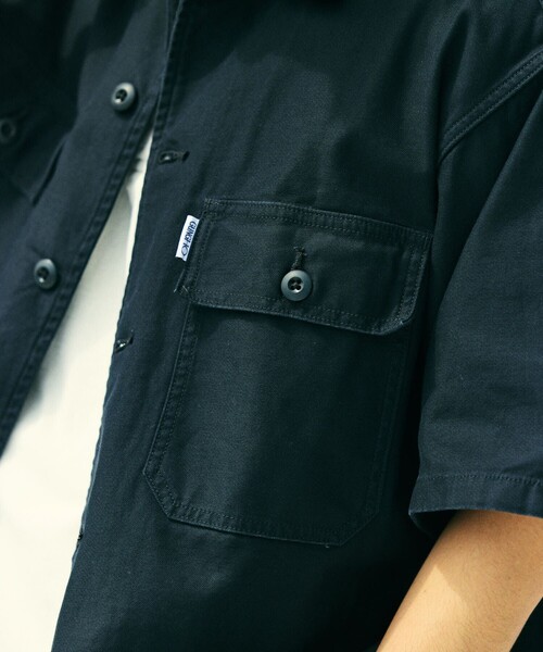 GUNG HO（ガンホー）の「GUNG HO/ガンホー SP GUNGHO FATIGUE SHT S/S/別注 ファティーグシャツ 半袖シャツ（シャツ/ブラウス・メンズ・オリーブ/オフホワイト/ネイビー/ベージュ/ブラック/ブルー・LARGE/MEDIUM）」の16枚目の写真