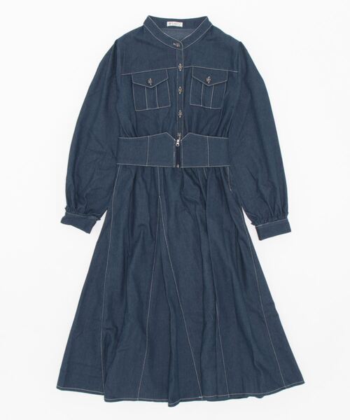 axes femme ベルト付きワンピースコート axes femme（アクシーズファム）の「ベルトセットハイネック