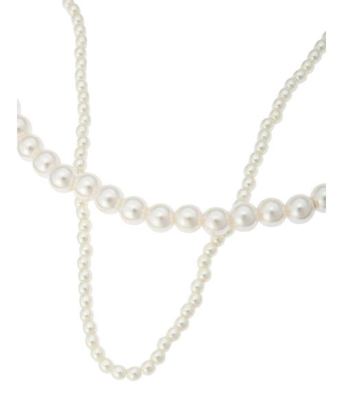 Lugnoncure（ルノンキュール）の「パール2連ネックレス（ネックレス・レディース・オフホワイト・ﾌﾘ-）」の5枚目の写真