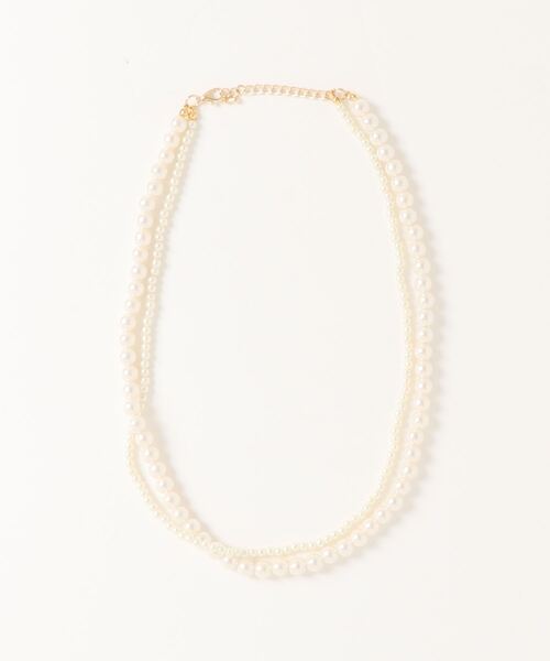Lugnoncure（ルノンキュール）の「パール2連ネックレス（ネックレス・レディース・オフホワイト・ﾌﾘ-）」の3枚目の写真