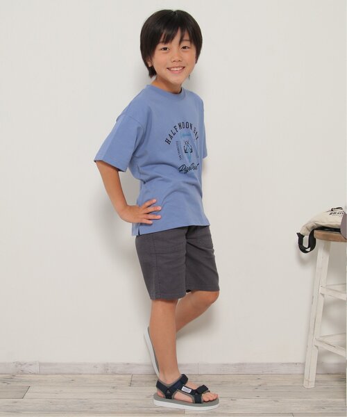 ikka(イッカ)の「USAコットン サーフテイストプリントTシャツ(120~160cm)(Tシャツ/カットソー・キッズ・グリーン/ブルー/レッド系その他/オフホワイト・160/130/140/120/150)」の7枚目の写真