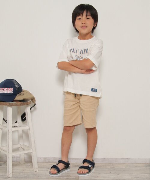 ikka(イッカ)の「USAコットン サーフテイストプリントTシャツ(120~160cm)(Tシャツ/カットソー・キッズ・グリーン/ブルー/レッド系その他/オフホワイト・160/130/140/120/150)」の8枚目の写真