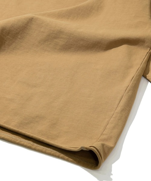 AOZORA（アオゾラ）の「AOZORA/アオゾラ　ストライプインレイカットオフ5分袖（Tシャツ/カットソー・メンズ・ブルー系その他/ブラック/マスタード・MEDIUM/LARGE/X-LARGE）」の7枚目の写真