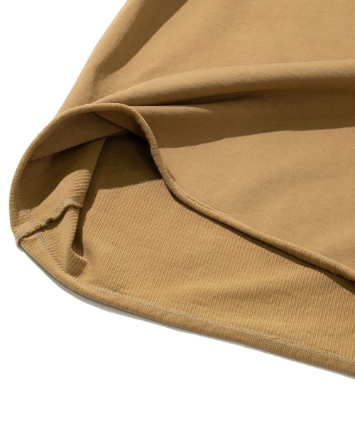 AOZORA（アオゾラ）の「AOZORA/アオゾラ　ストライプインレイカットオフ5分袖（Tシャツ/カットソー・メンズ・ブルー系その他/ブラック/マスタード・MEDIUM/LARGE/X-LARGE）」の8枚目の写真