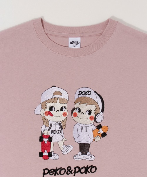 ALWAYS GOOD TIME(オルウェイズグッドタイム)の「【ペコちゃん】天竺総刺繍半袖Tシャツ(Tシャツ/カットソー・レディース・グレー/オレンジ系/ピンク/ライトパープル・L/M)」の10枚目の写真