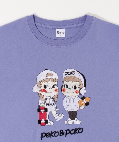 ALWAYS GOOD TIME(オルウェイズグッドタイム)の「【ペコちゃん】天竺総刺繍半袖Tシャツ(Tシャツ/カットソー・レディース・グレー/オレンジ系/ピンク/ライトパープル・L/M)」の12枚目の写真