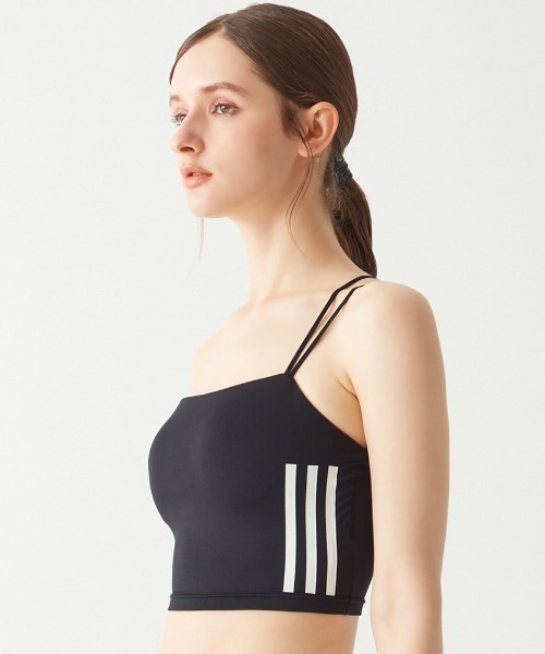 adidas（アディダス）の「adidas/アディダス スタイルアップ ミニブラキャミ 吸汗速乾（スポーツブラ・レディース・ブラック/ライトパープル/ブラウン系その他・LARGE/MEDIUM）」の18枚目の写真