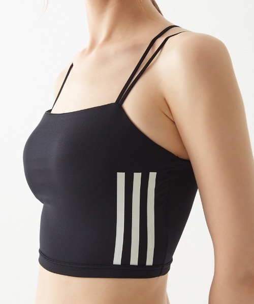 adidas（アディダス）の「adidas/アディダス スタイルアップ ミニブラキャミ 吸汗速乾（スポーツブラ・レディース・ブラック/ライトパープル/ブラウン系その他・LARGE/MEDIUM）」の20枚目の写真