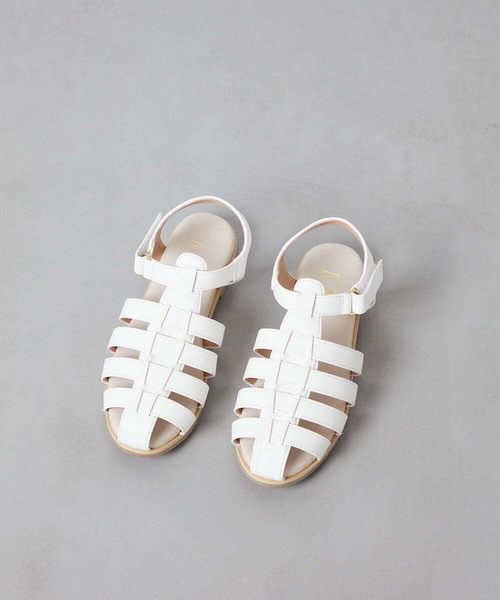 a.v.v（アーヴェヴェ）の「[KIDS]グルカサンダル[WEB限定サイズ]（サンダル・キッズ・ライトパープル/ホワイト・18/20/22/21/23/19）」の2枚目の写真