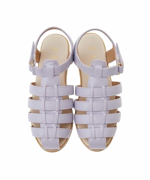 a.v.v（アーヴェヴェ）の「[KIDS]グルカサンダル[WEB限定サイズ]（サンダル・キッズ・ライトパープル/ホワイト・18/20/22/21/23/19）」の6枚目の写真