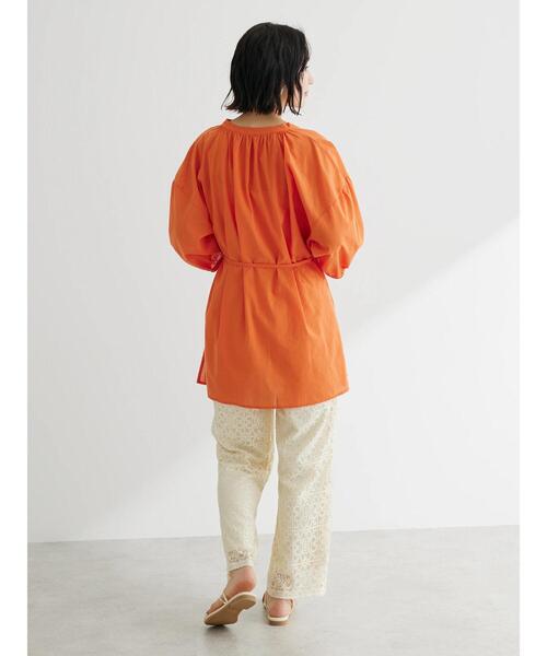 Green　Parks（グリーンパークス）の「格子柄レースパンツ（その他パンツ・レディース・ブラック/ライトベージュ・FREE）」の5枚目の写真