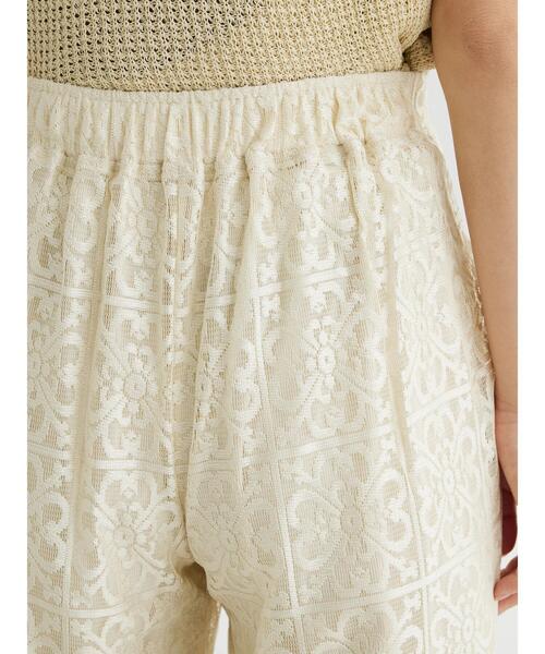 Green　Parks（グリーンパークス）の「格子柄レースパンツ（その他パンツ・レディース・ブラック/ライトベージュ・FREE）」の11枚目の写真