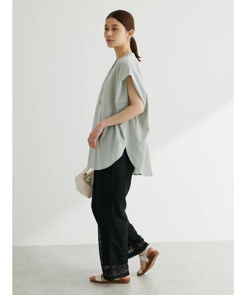 Green　Parks（グリーンパークス）の「格子柄レースパンツ（その他パンツ・レディース・ブラック/ライトベージュ・FREE）」の14枚目の写真