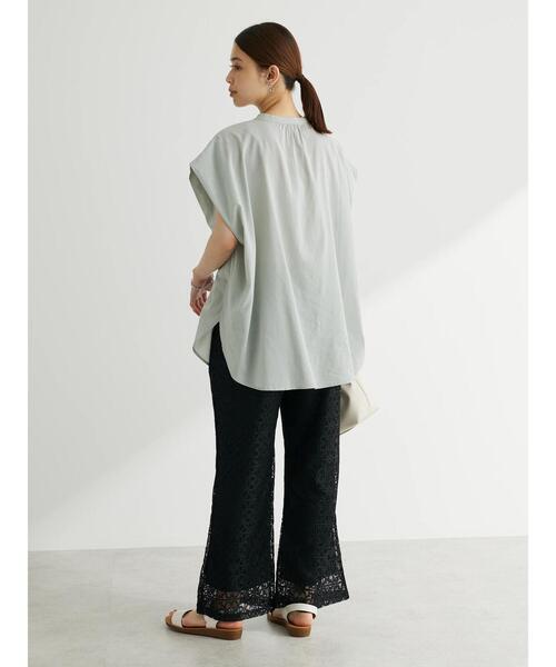 Green　Parks（グリーンパークス）の「格子柄レースパンツ（その他パンツ・レディース・ブラック/ライトベージュ・FREE）」の15枚目の写真