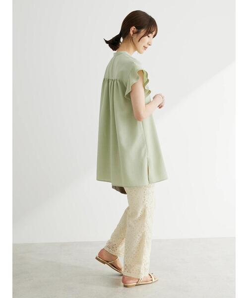 Green　Parks（グリーンパークス）の「格子柄レースパンツ（その他パンツ・レディース・ブラック/ライトベージュ・FREE）」の20枚目の写真