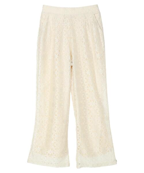 Green　Parks（グリーンパークス）の「格子柄レースパンツ（その他パンツ・レディース・ブラック/ライトベージュ・FREE）」の22枚目の写真