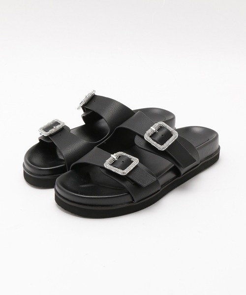 ROPE'（ロペ）の「ビジューバックルサンダル（サンダル・レディース・ブラック/オフホワイト・38/39/36/37）」の14枚目の写真
