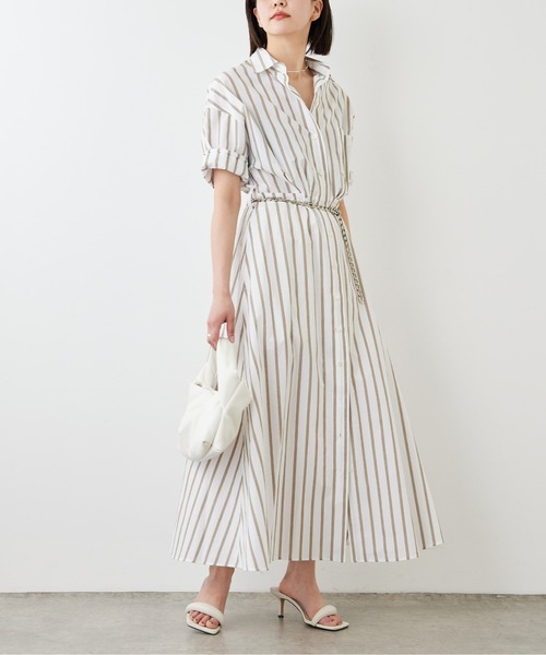 GALLARDAGALANTE（ガリャルダガランテ）の「【大草直子さんコラボ】ストライプシャツワンピース（ワンピース・レディース・ホワイト・0/1）」の21枚目の写真