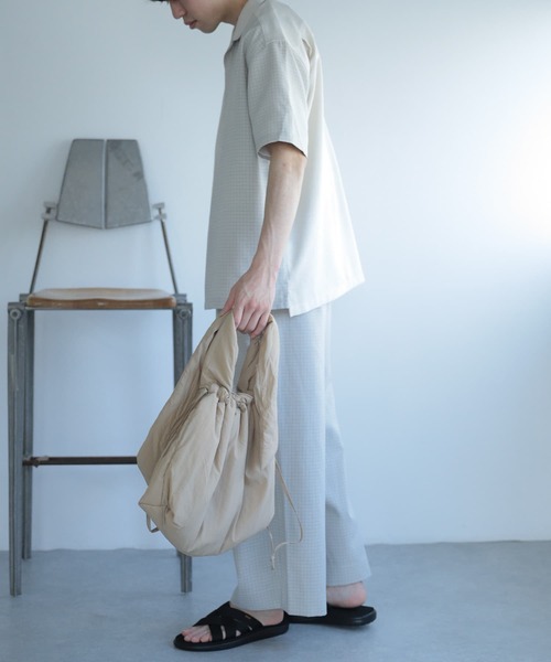 SENSE OF PLACE by URBAN RESEARCH（センスオブプレイスバイアーバンリサーチ）の「『セットアップ対応』『イージーケア』リネンライクブロックドシャツ(5分袖)（シャツ/ブラウス・メンズ・その他1/その他2・MEDIUM/LARGE）」の20枚目の写真