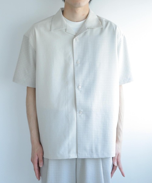 SENSE OF PLACE by URBAN RESEARCH（センスオブプレイスバイアーバンリサーチ）の「『セットアップ対応』『イージーケア』リネンライクブロックドシャツ(5分袖)（シャツ/ブラウス・メンズ・その他1/その他2・MEDIUM/LARGE）」の21枚目の写真