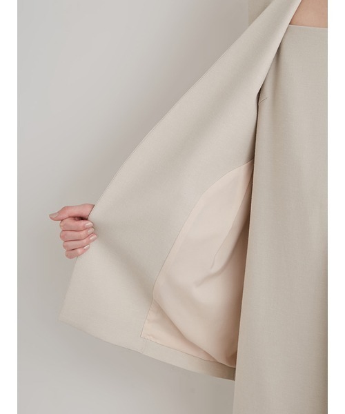 emmi(エミ)の「【emmi atelier】ベスト×キャミワンピースset(ワンピース・レディース・オリーブ/ライトベージュ/ブラック・1/0)」の14枚目の写真