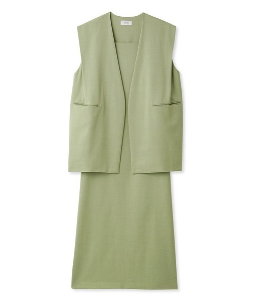 emmi atelier】ベスト×キャミワンピースset（ワンピース）｜emmi（エミ  