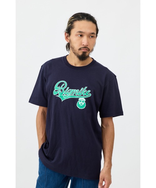 BIG MIKE(ビッグマイク)の「BIG MIKE ビッグマイク CURSIVE MIKE SS TEE 筆記体マイク 半袖プリント Tシャツ // 102328402(Tシャツ/カットソー・メンズ・杢グレー/ホワイト/ブラック・MEDIUM/LARGE/X-LARGE)」の4枚目の写真