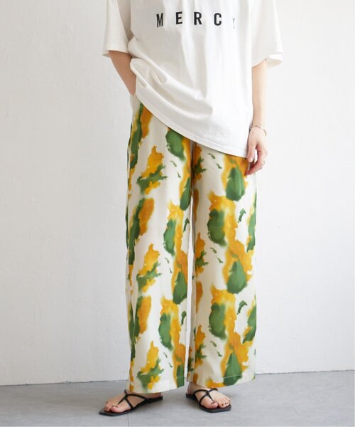 notch.（ノッチ）の「水彩デシンパンツ（その他パンツ・レディース・ブラウン/ネイビー/イエロー・M）」の4枚目の写真