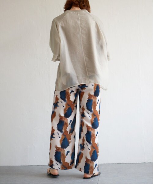 notch.（ノッチ）の「水彩デシンパンツ（その他パンツ・レディース・ブラウン/ネイビー/イエロー・M）」の5枚目の写真