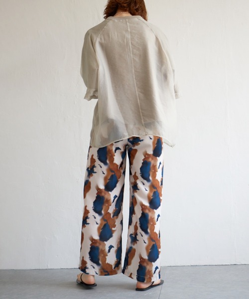 notch.（ノッチ）の「水彩デシンパンツ（その他パンツ・レディース・ブラウン/ネイビー/イエロー・M）」の21枚目の写真