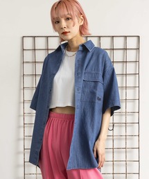 PAGEBOYLIM/ルーズデニムシャツ
