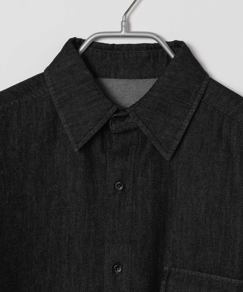 PBLIM（ページボーイリム）の「PAGEBOYLIM/ルーズデニムシャツ（シャツ/ブラウス・レディース・ブラック/ブルー・FREE）」の19枚目の写真