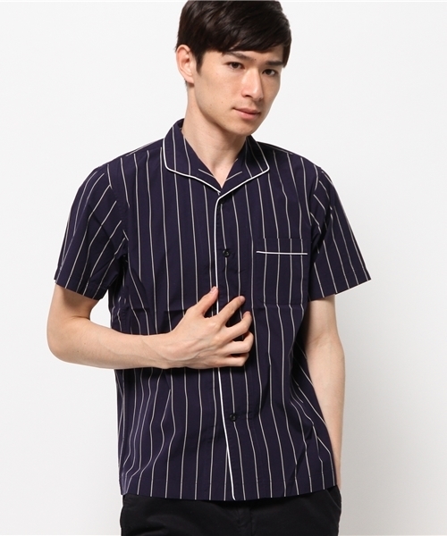 JOURNAL STANDARD relume（ジャーナルスタンダード　レリューム）の「スリープシャツ ##（シャツ/ブラウス・メンズ・ブラック系その他/ネイビー/ブルー系その他/レッド系その他・SMALL/MEDIUM/LARGE）」の21枚目の写真