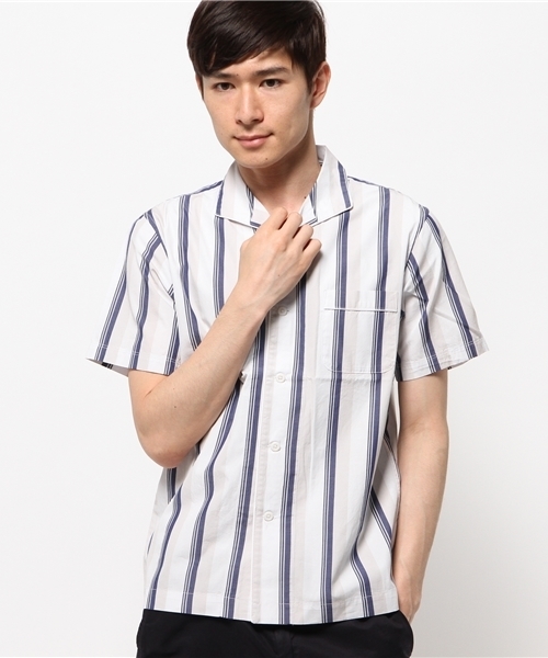 JOURNAL STANDARD relume（ジャーナルスタンダード　レリューム）の「スリープシャツ ##（シャツ/ブラウス・メンズ・ブラック系その他/ネイビー/ブルー系その他/レッド系その他・SMALL/MEDIUM/LARGE）」の22枚目の写真