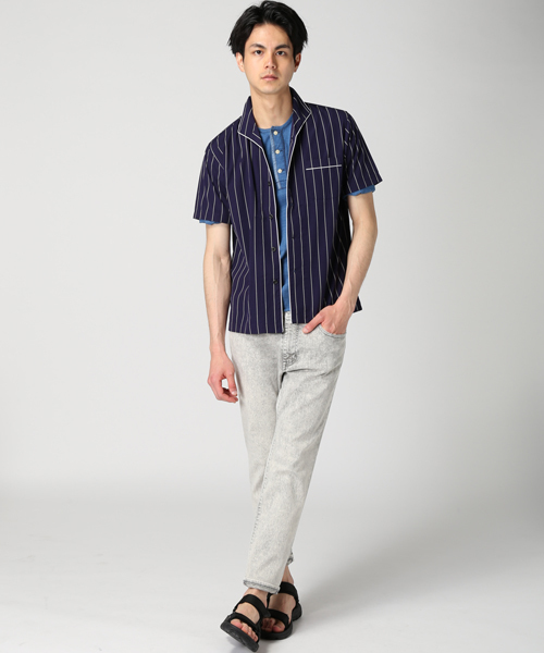 JOURNAL STANDARD relume（ジャーナルスタンダード　レリューム）の「スリープシャツ ##（シャツ/ブラウス・メンズ・ブラック系その他/ネイビー/ブルー系その他/レッド系その他・SMALL/MEDIUM/LARGE）」の17枚目の写真